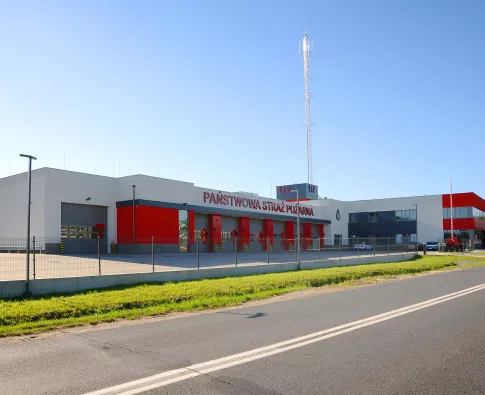 Construction of the county headquarters of the State Fire Service in Wieliczka with a flood-prevention warehouse