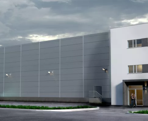 Hydrosolar - storage facility and office-commercial building in Rzeszów